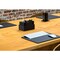 Dacasso Black Leather 8 Square Coaster Set with Holder AG-1059 - alternate 9
